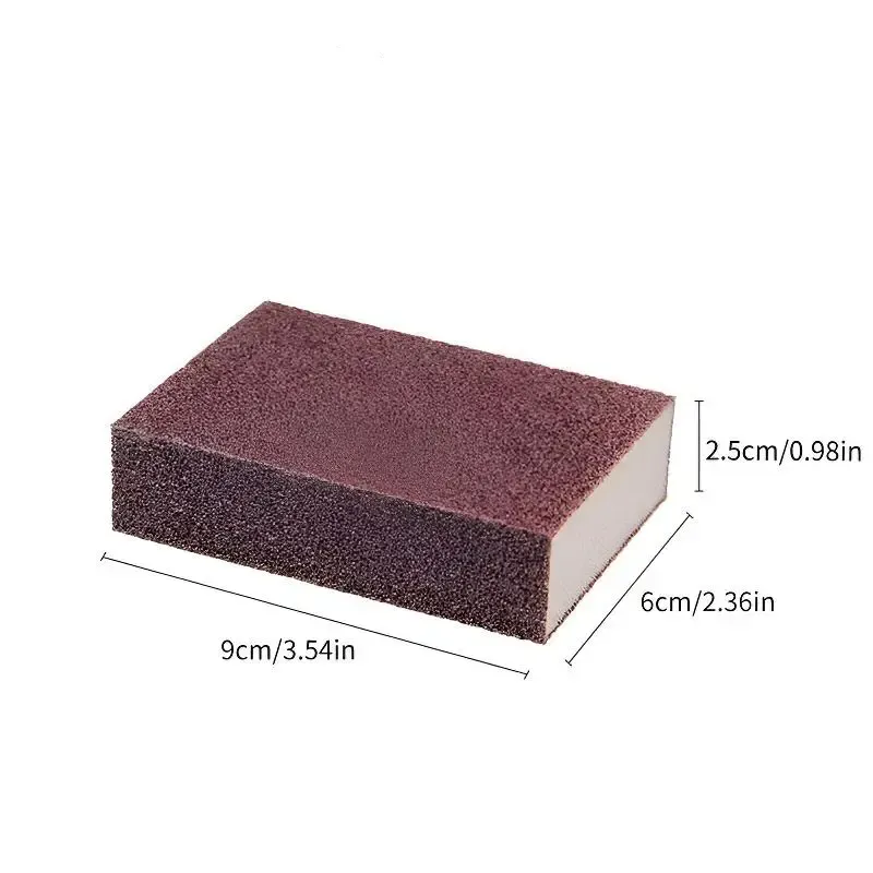 5 Pack Magic Emery Cleaning Sponge Rust Remover for Kitchen Pots Powerful Decontamination Tool Versatile Household Cleaning Gadget