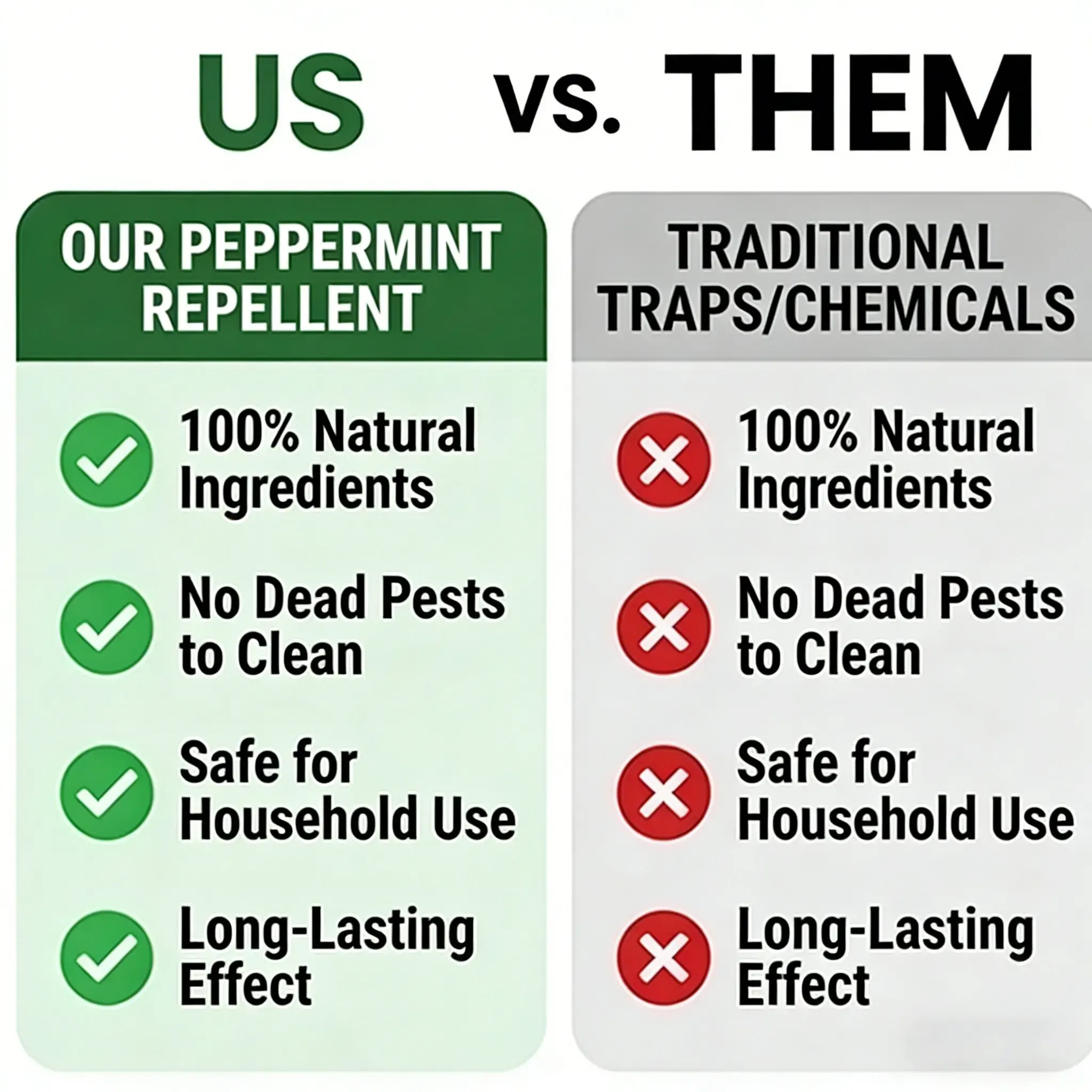 12-Pack Popular Natural Rodent Repellent Balls! Infused with peppermint and lemon oil, these balls effectively deter squirrels, rats, spiders, and other pests. Safe, long-lasting, and easy-to-use for both indoor and outdoor applications.