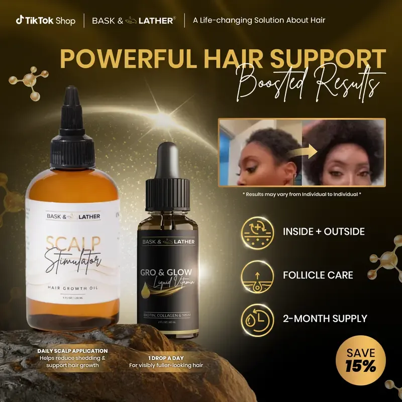Scalp Stimulator Hair Growth Oil - Lightweight Rosemary & Mint Blend for Thicker, Fuller Hair, Alopecia Support & Hair Regrowth