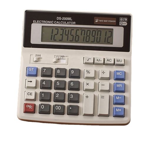 calculator: 12 digits two way power electronic solar cell calculator desk office big display calculator
