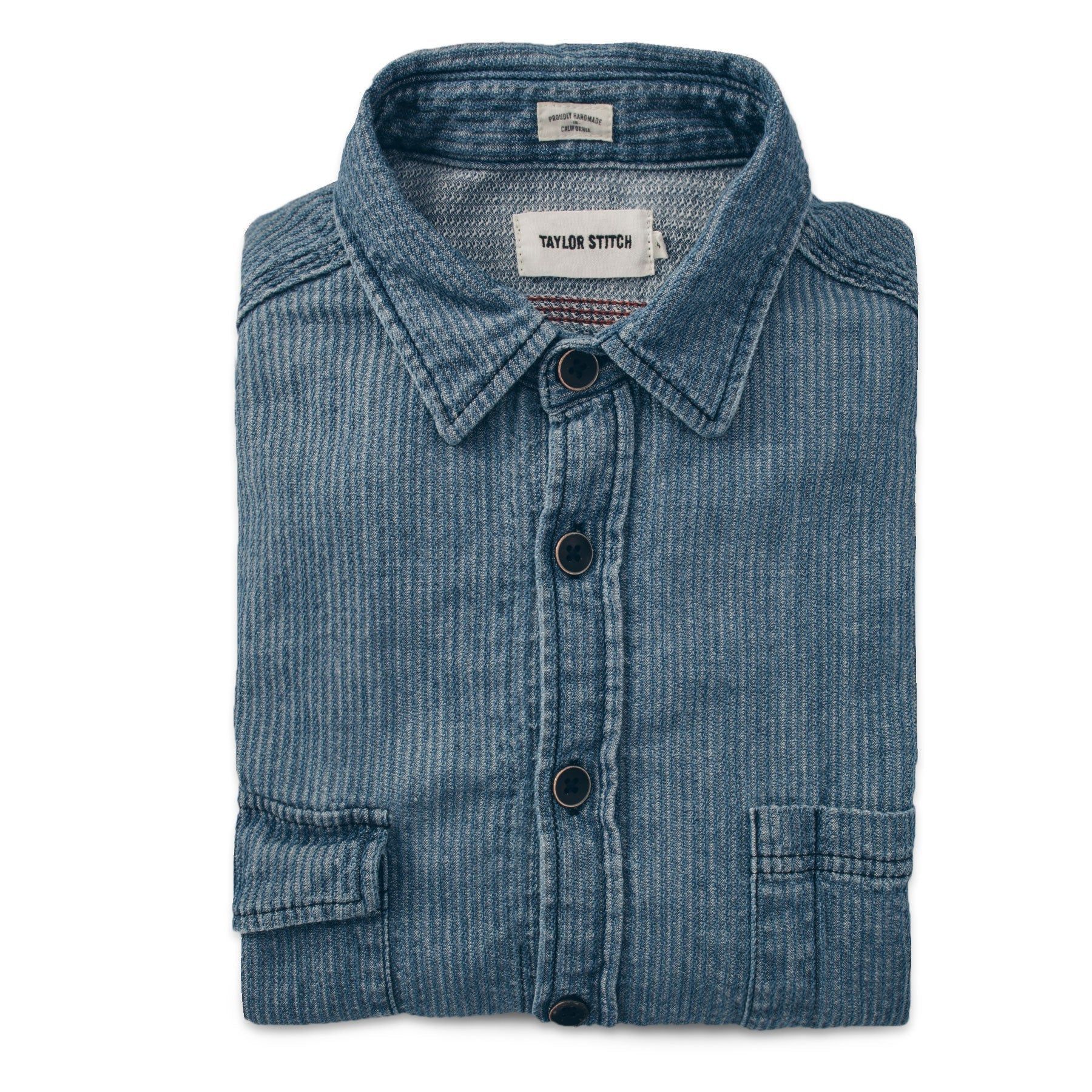 The Utility Shirt in Cone Mills Corded Indigo