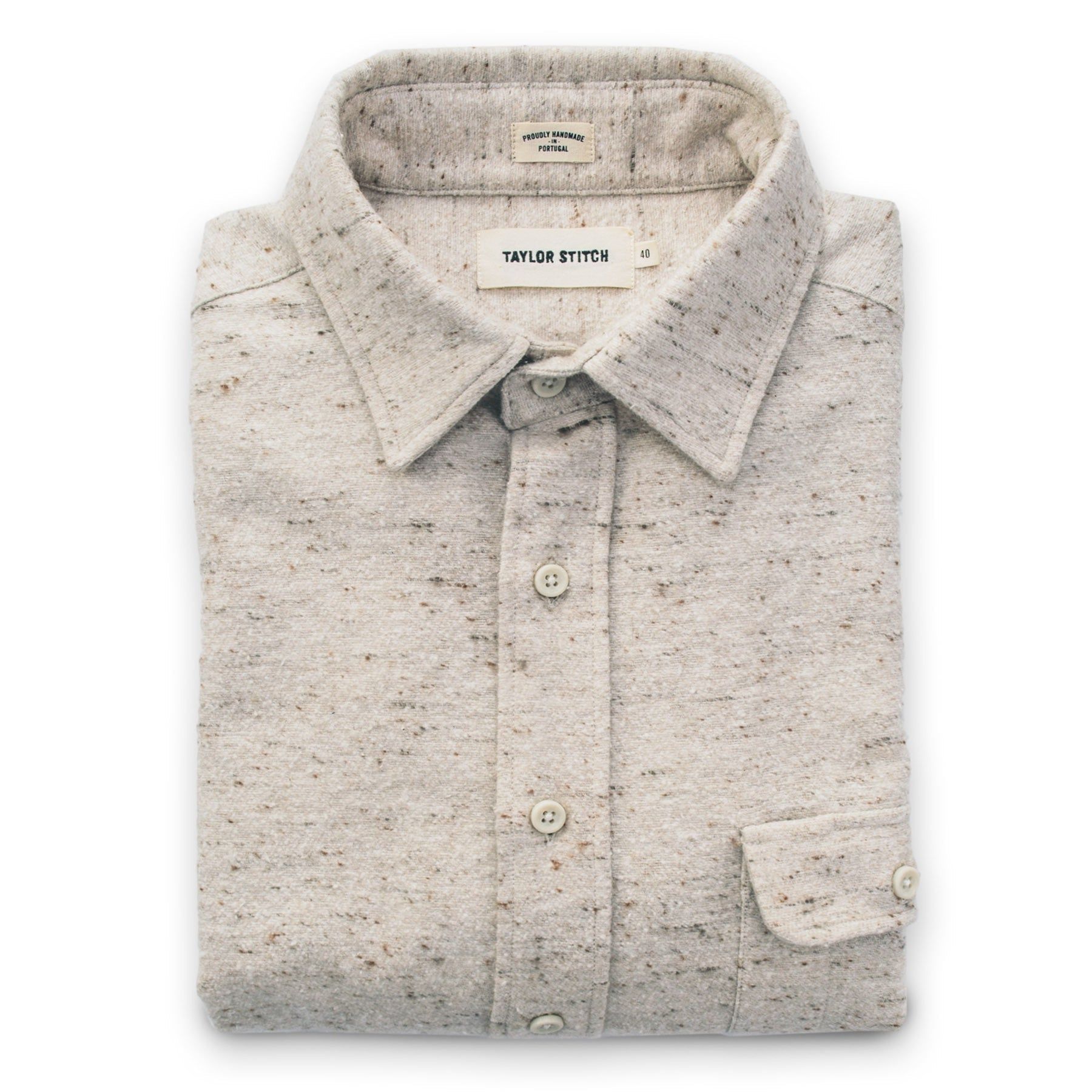 The Sun Down Shirt in Speckled Oatmeal