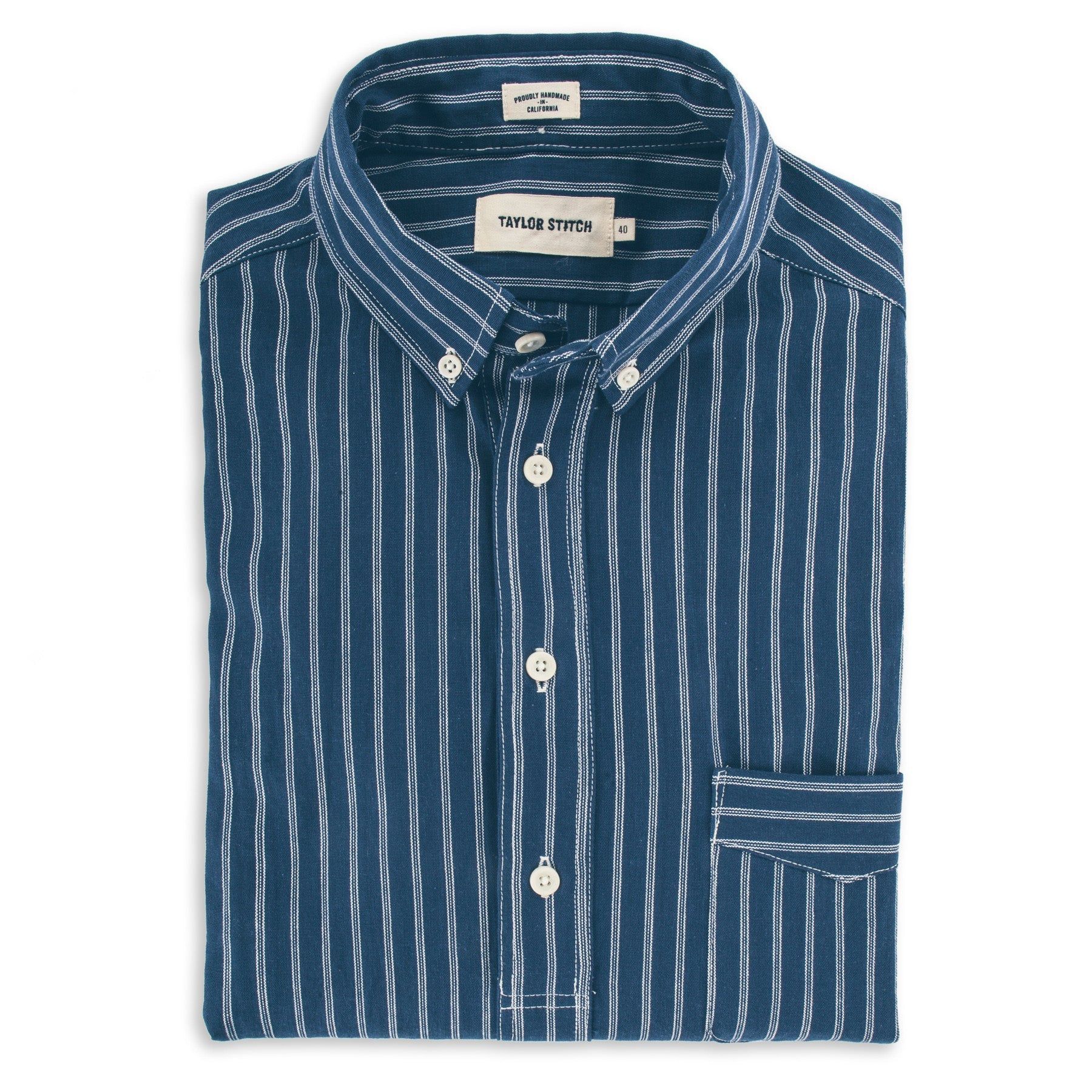 The Popover in Indigo Stripe