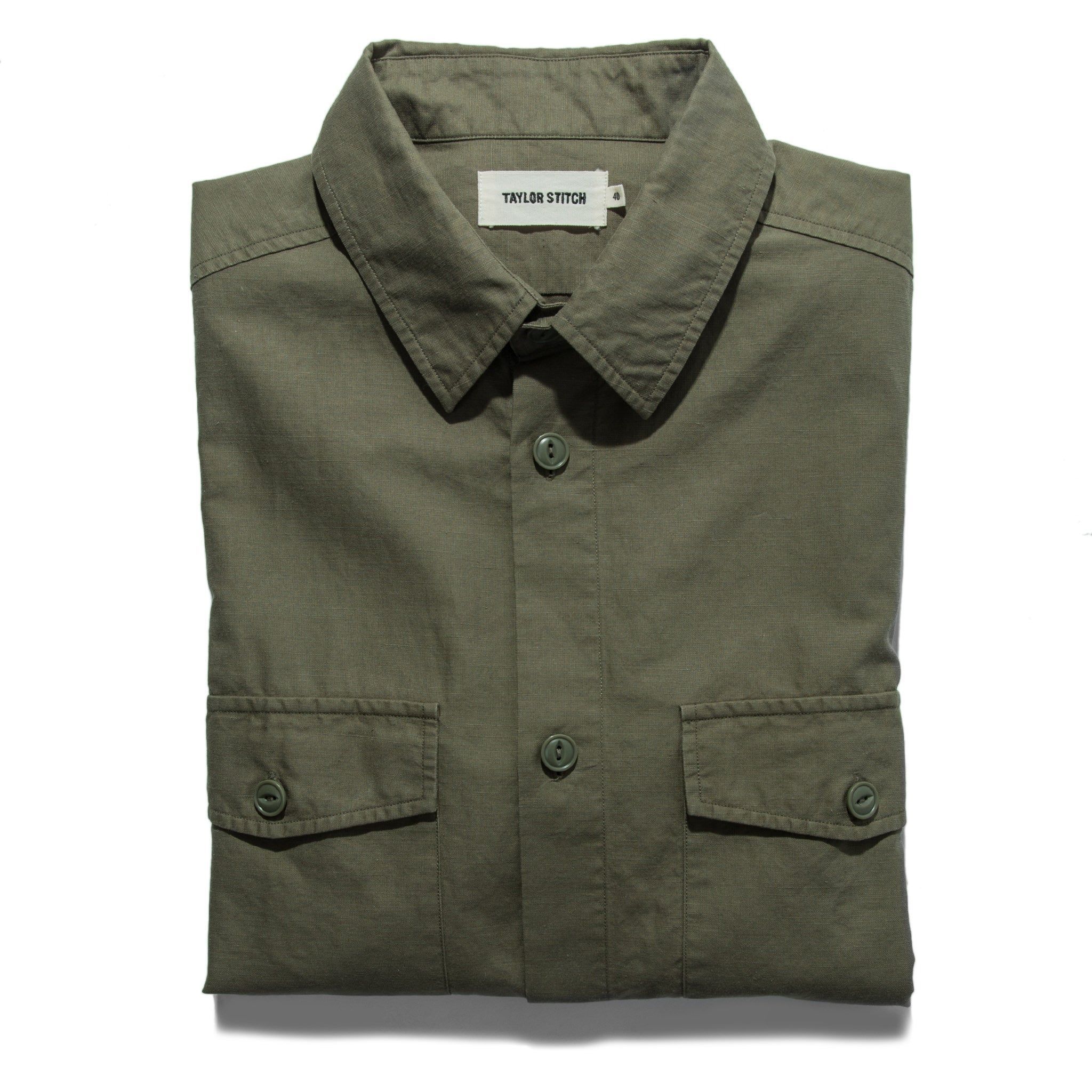 The Point Shirt in Army Hemp