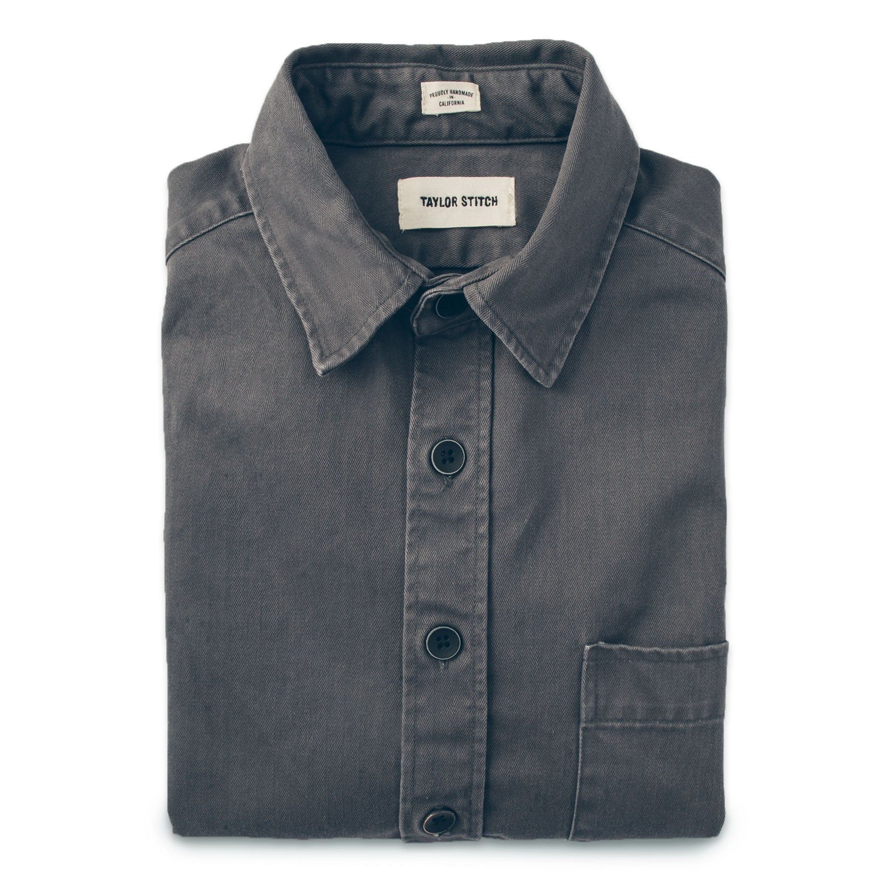 The Mechanic in Washed Charcoal Herringbone