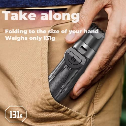 Selfie Stick 360 Rotation for Vlogging Wireless Remote Control Operation Portable P15 MINI Gimbal Stabilizer