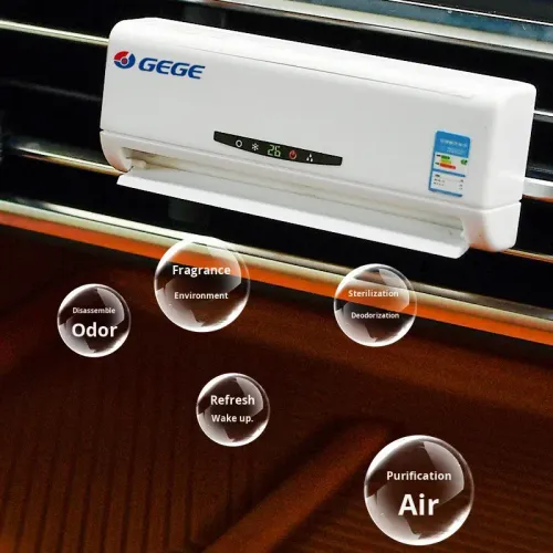 Air Conditioner Shape Car Perfume Air Freshener Vent Clip Mini Solar Car Perfume Air Conditioning Decoration