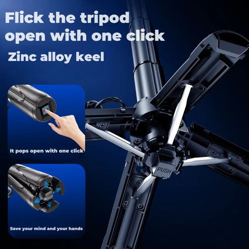 Selfie Stick 360 Rotation for Vlogging Wireless Remote Control Operation Portable P15 MINI Gimbal Stabilizer