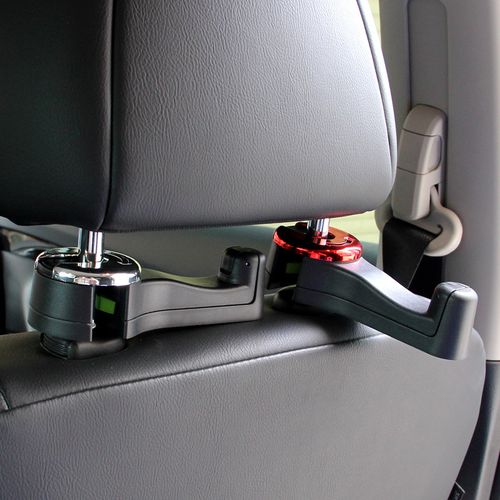 Multi-functional car seat hooks