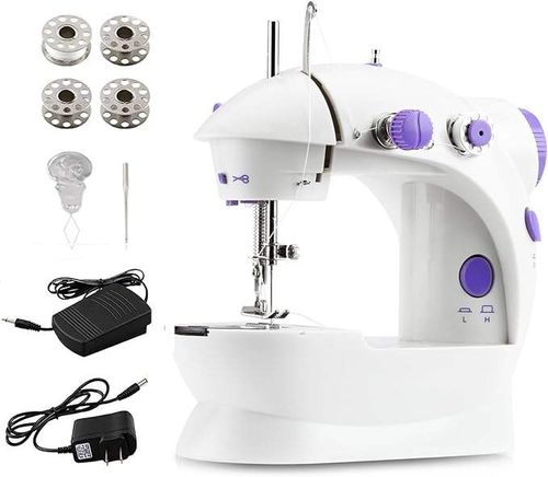 Two Speed Portable Sewing Machine with Lightweight Mini Sewing Machine Manual Overlock Mini Electric Handheld Sewing Machine