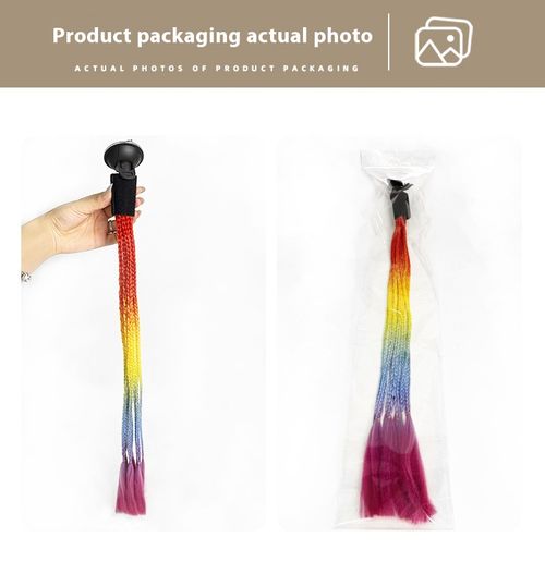 Motorcycle Helmet Decorated Dreadlocks Motorcycle Braids Removable Suction Cup Design Super Fashion Boxing Braids Wig Ponytail