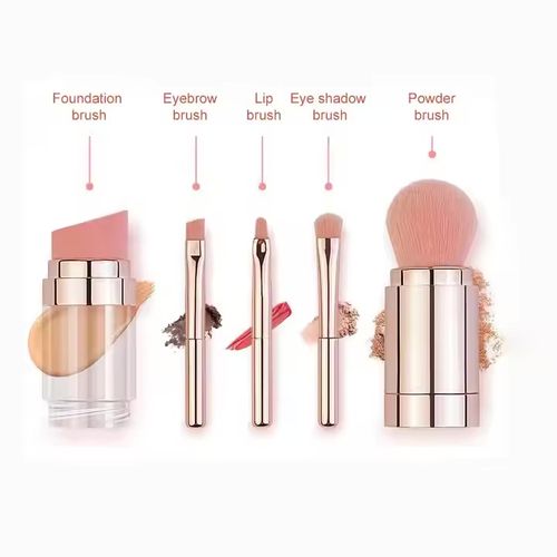 5-in-1 High Quality Professional Luxury Makeup Brush Set