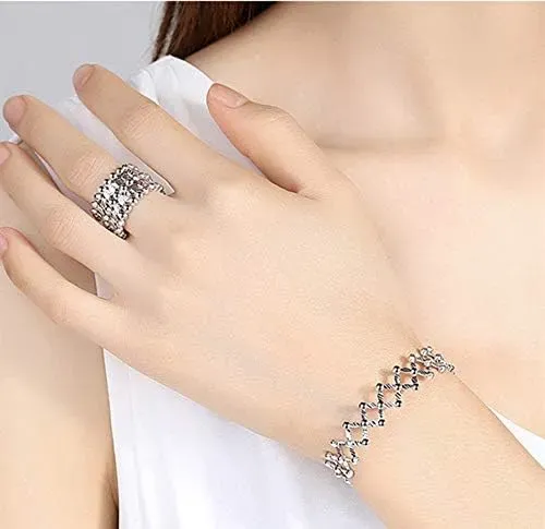 Transformable Magic 2-in-1 Folding Retractable Ring Bracelet Fashion Jewelry Ring