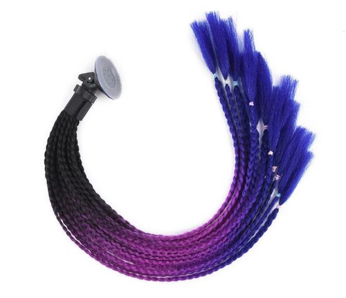 Motorcycle Helmet Decorated Dreadlocks Motorcycle Braids Removable Suction Cup Design Super Fashion Boxing Braids Wig Ponytail