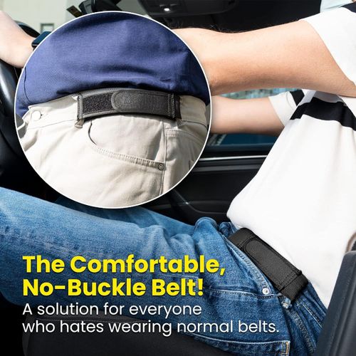 Outdoor Casual Lazy Belt Elastic Waistband Velcro Single Side No Buckle Nylon Belt Convenient Stickers