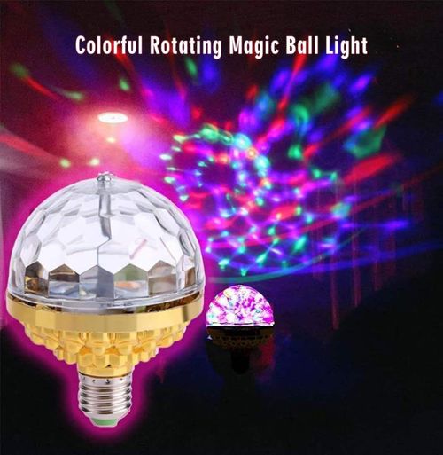 LED laser golden magic ball atmosphere light colorful rotating crystal magic ball bulb