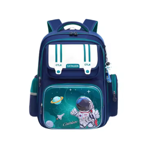 Cartoon Students Schoolbag Large Capacity ridge protection
