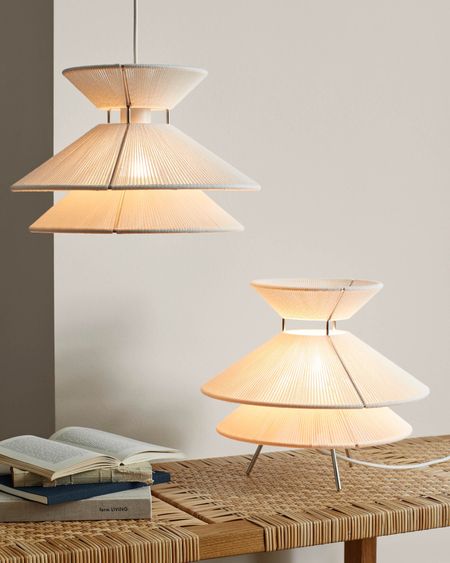 Kiku Tbale Lamp and Pendant lamp