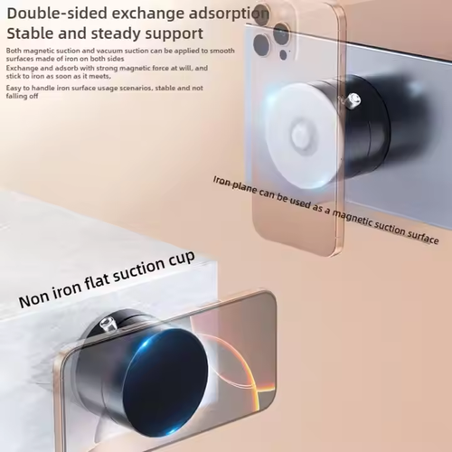 Dual - Adsorption Magnetic Phone Holder: Rock - Solid Grip