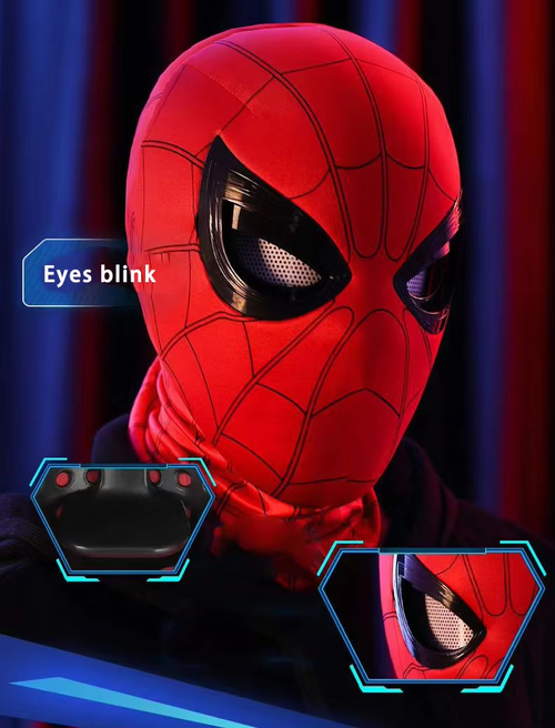 Spider - Man Masks – Blinking Eyes, Red & Black Styles, Skin - Friendly, Elastic & Gift - Ready!