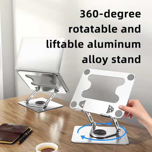 Ergonomic Laptop Stand: 360° Rotation, Height - Adjustable, Heat - Dissipating