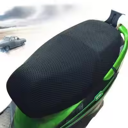 All-Season Honeycomb Mesh Seat Cover for Motorcycles-Electric Scooters: Breathable, Sunproof & Waterproof