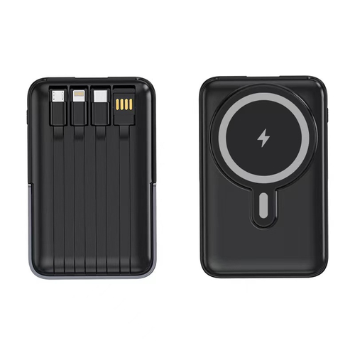 （20000 mAh）All - in - One Magnetic Wireless Power Bank: 4 Built - in Cables, Fast Charge & Portable Design