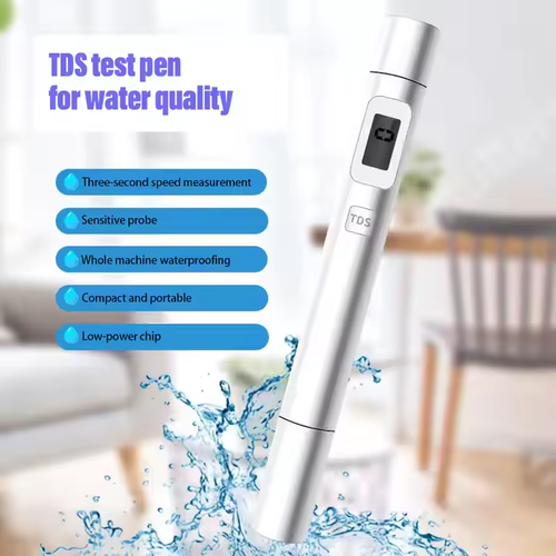 3-Second TDS Water Tester | 3-in-1 Impurity Detection | Full Waterproof | CE-Certified | Portable