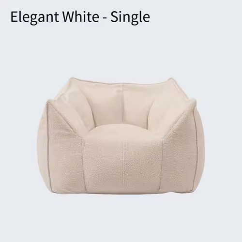 Teddy Fleece Sofa: Plush Removable Cover, Supportive Comfort
