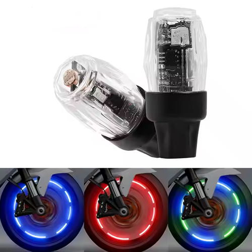 Ghana's Ultimate Ride Upgrade! Motion - Sensing Color - Changing Wheel Lights, Waterproof & Rechargeable + FREE Card Slot