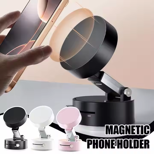 Dual - Adsorption Magnetic Phone Holder: Rock - Solid Grip