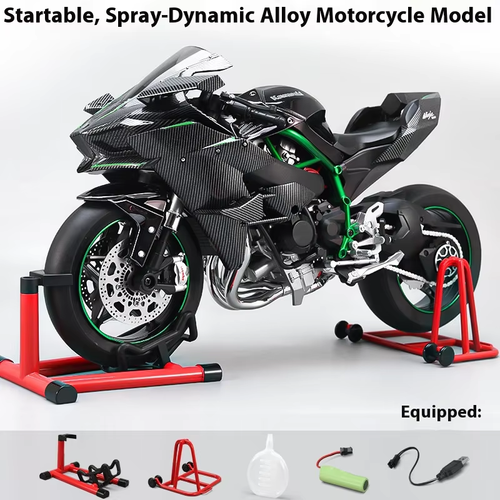 1:6 Kawasaki H2R Alloy Model - High - End Craftsmanship, Collectible - Grade Simulation, Mechanical Aesthetics & Speed Elegance