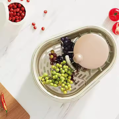 Fruit & Seafood Washer: Hand - Crank, Scratch - Free