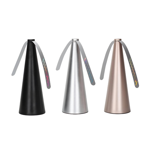 Black-Silver-Gold Trio: Luxury Fly Repellers for Stylish Outdoor Dining