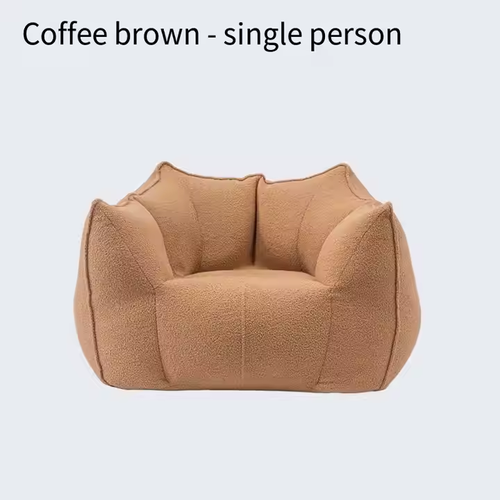 Teddy Fleece Sofa: Plush Removable Cover, Supportive Comfort