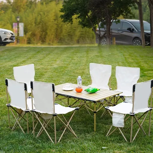 Outdoor Folding Tables and Chairs Set: One - Click Open and Close, Sturdy Durable, Unlock New Camping Picnicking Experiences!