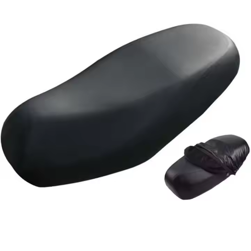 3-Pack Scratch-Resistant Motorcycle Seat Covers: Durable Leather, All-Season, Hook-and-Loop Fit