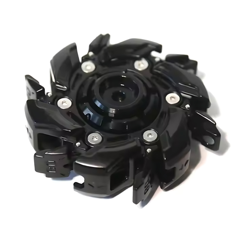 Mecha Armor Fingertip Spinner - Glow Tubes, 200s Spin, Stress Relief Toy