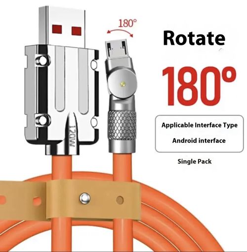 120W 3 - in - 1 Rotatable Charging Cable