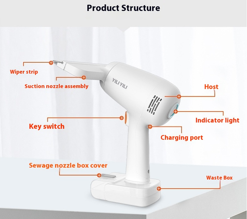 White Snail - Wireless Electric Window & Mirror Cleaner