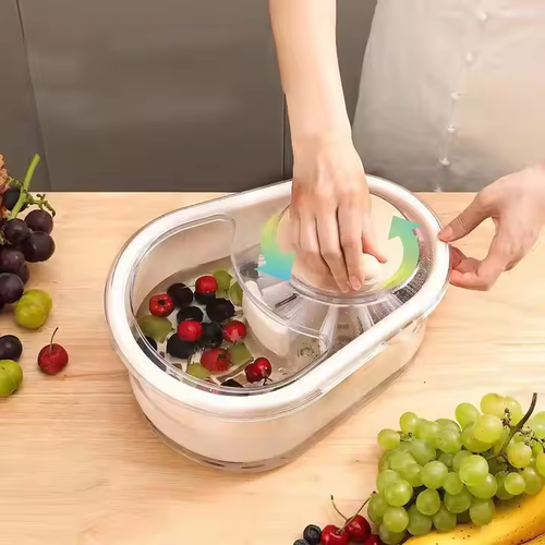 Fruit & Seafood Washer: Hand - Crank, Scratch - Free