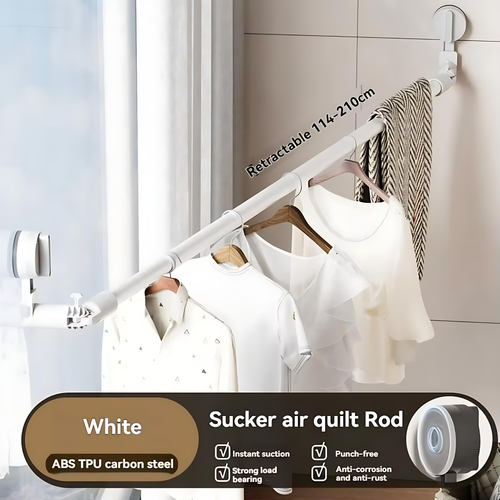 Drill - Free Retractable Suction Drying Rod (114 - 210cm)