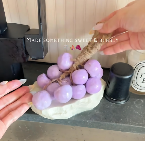 Grape-Shaped Natural Soap | 100% Plant-Based, Hypoallergenic & Sensitive-Skin Friendly