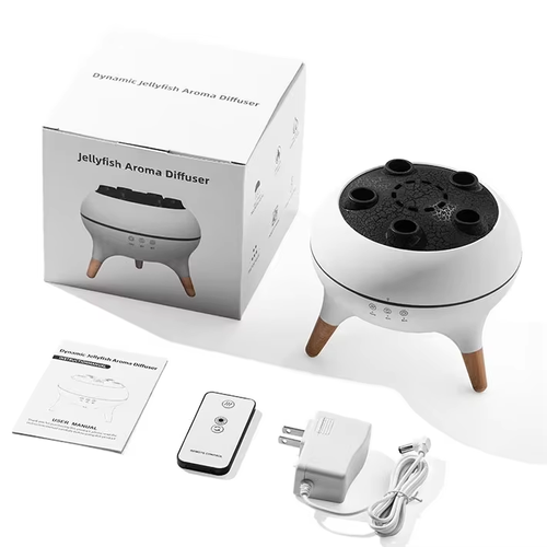 Remote - Controlled 3D Jellyfish Aroma Diffuser: Timed Humidification & Dynamic Light Show for Ghanaian Living
