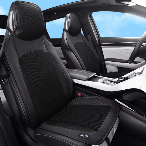 8 - Turbo Fan Car Cooling Seat Cushion: 3D Ice - Silk, 99% Vehicle Fit