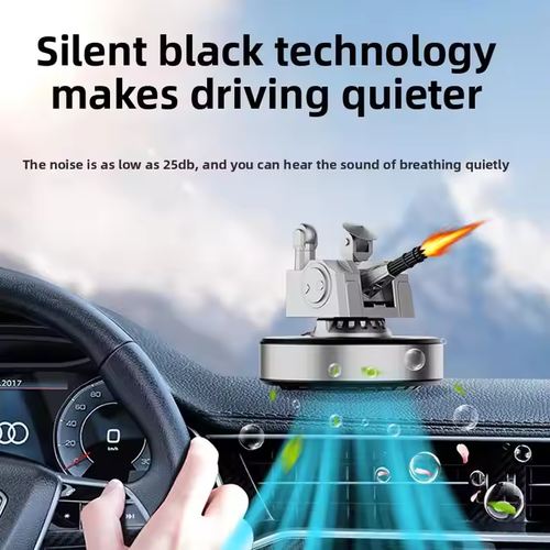Military - Inspired Solar Rotating Car Aromatherapy: Silent & Safe Fragrance