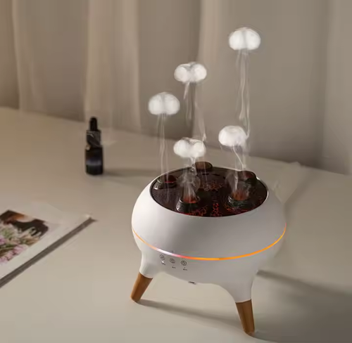 Remote - Controlled 3D Jellyfish Aroma Diffuser: Timed Humidification & Dynamic Light Show for Ghanaian Living