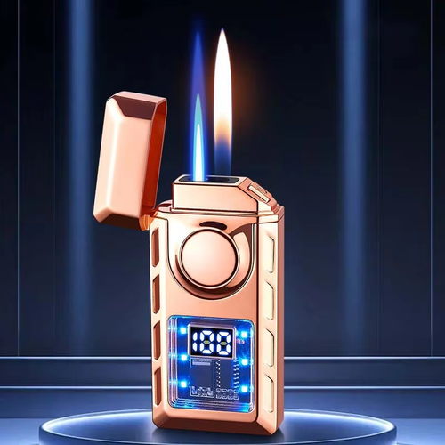 Colorful LED + Digital Display: Futuristic Lighter