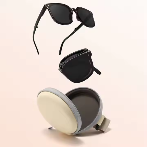Stylish Foldable Sunglasses + Free Elegant Round Eyewear Case