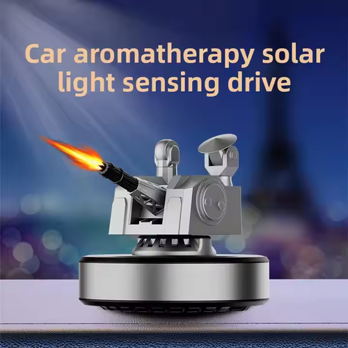 Military - Inspired Solar Rotating Car Aromatherapy: Silent & Safe Fragrance